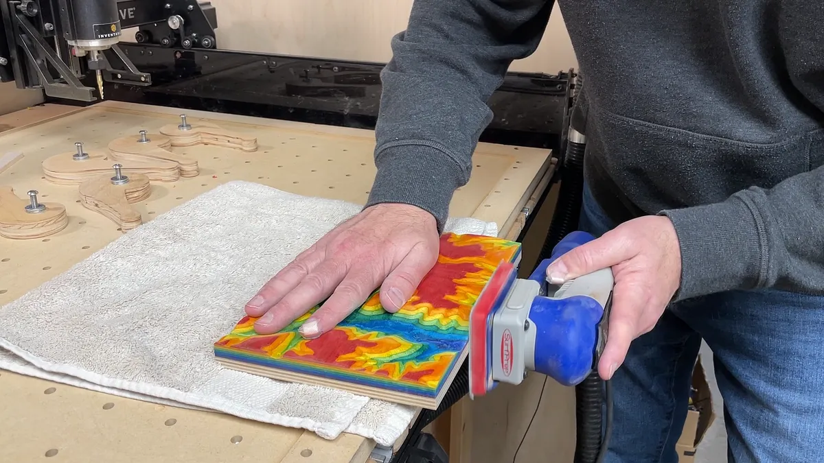 Topographic Surface and Carving with Easel — Sand And Add Finish (image 2)