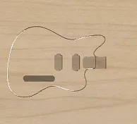Dual humbucker offset TC style Guitar - image 1