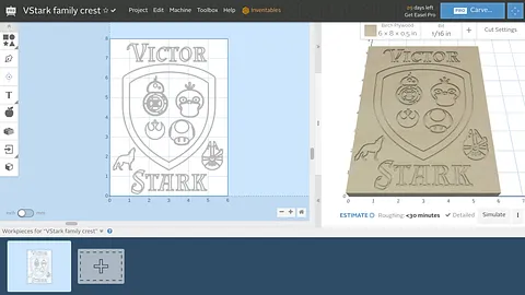 V Stark 1 family crest
