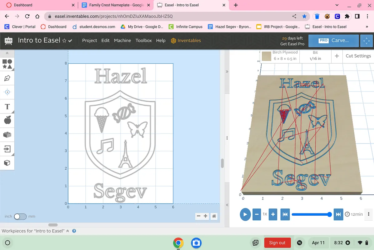 Hazel Segev 1 Family Crest - image 1