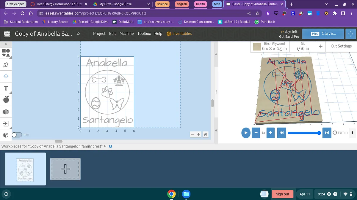 Copy of Anabella Santangelo 1 family crest - image 1