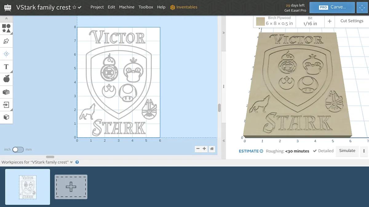 V Stark 1 family crest - image 1