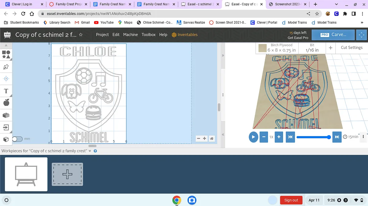 Copy of c schimel 2 family crest - image 1