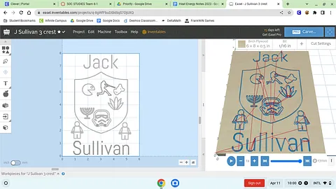 J Sullivan 3 crest