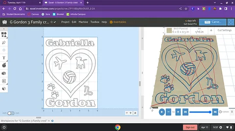 G Gordon 3 Family crest