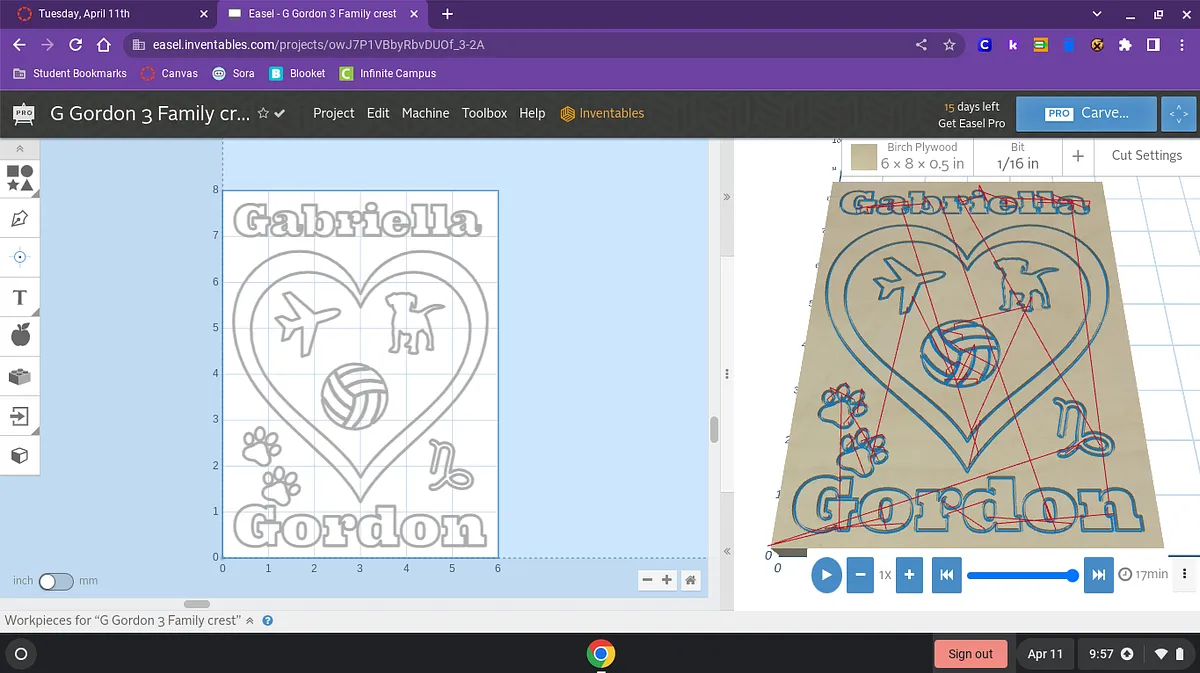 G Gordon 3 Family crest - image 1