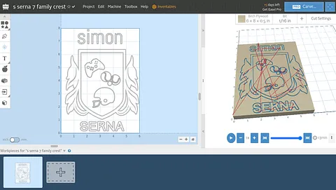 s serna 7 family crest