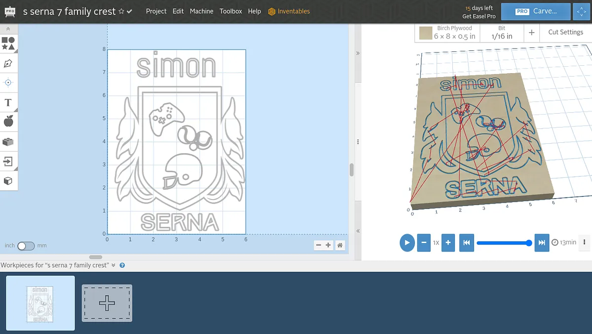 s serna 7 family crest - image 1
