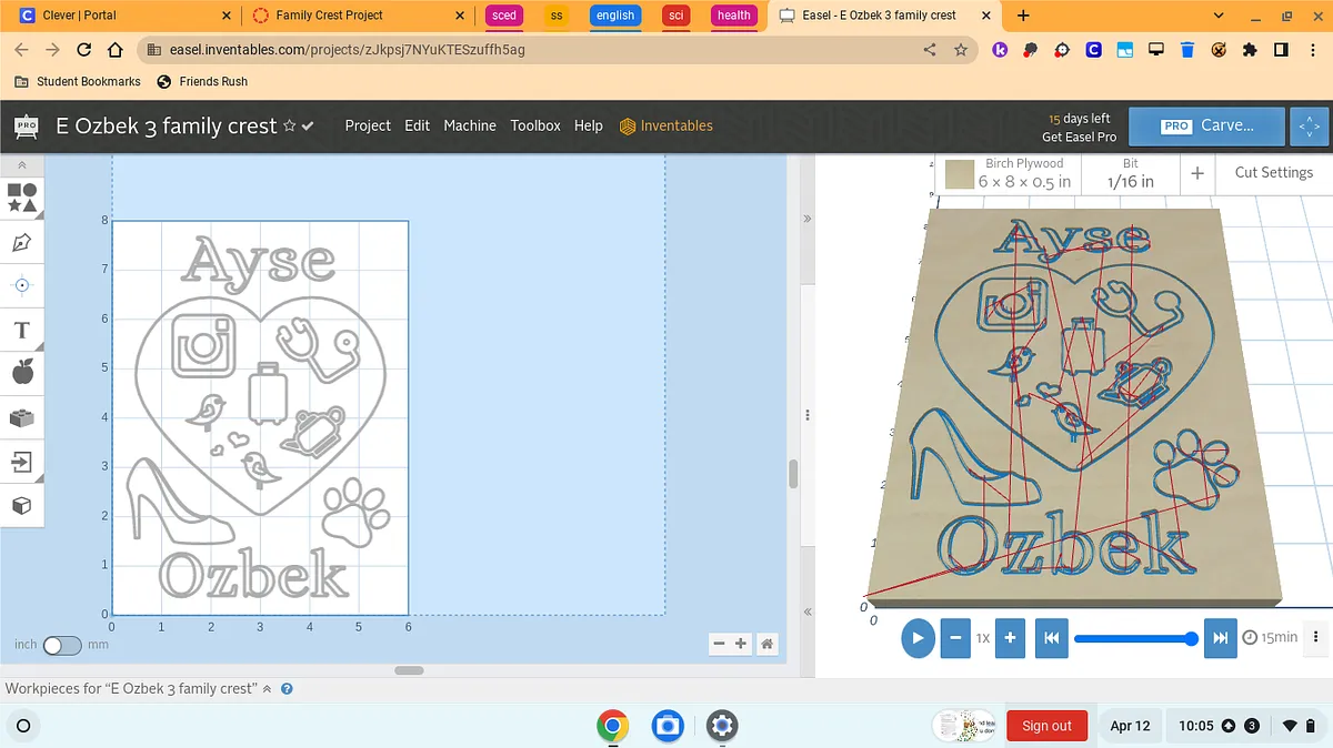 E Ozbek 3 family crest - image 1