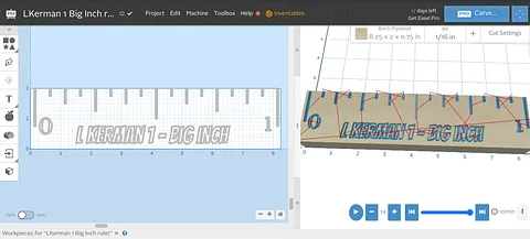 LKerman 1 Big Inch ruler