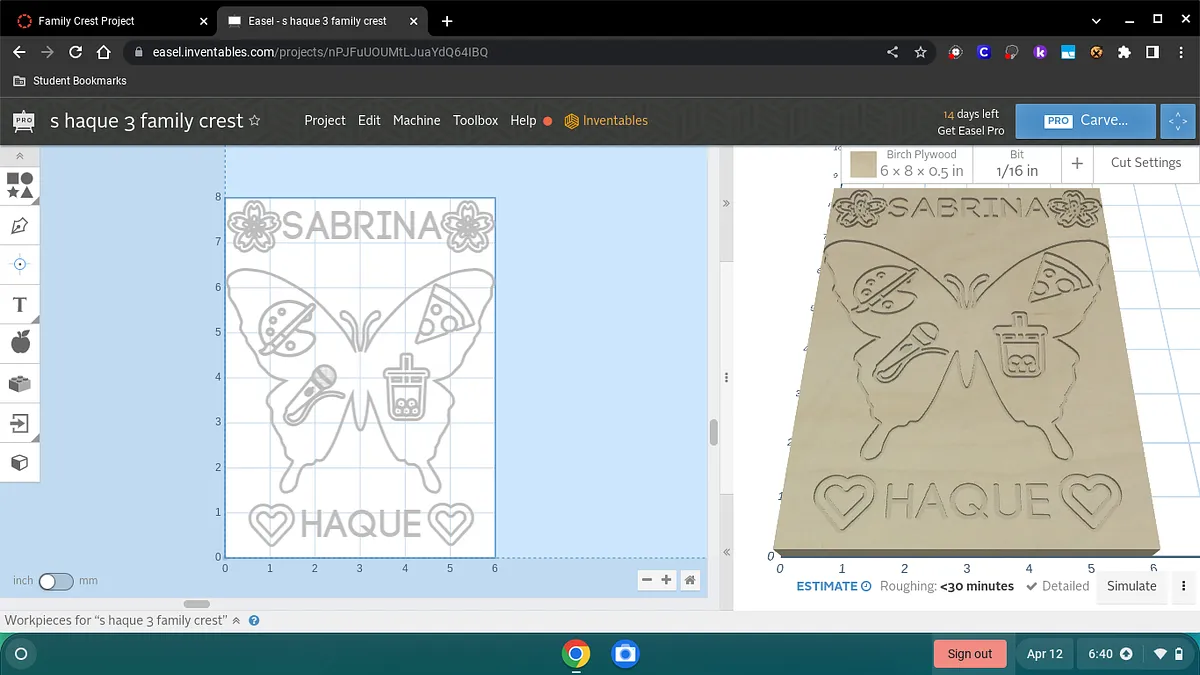 s haque 3 family crest - image 1