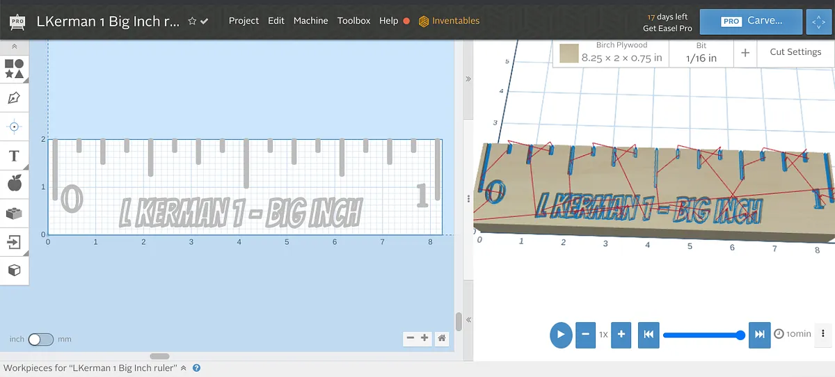 LKerman 1 Big Inch ruler - image 1