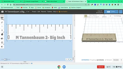 M Tannenbaum 2 Big Inch Ruler
