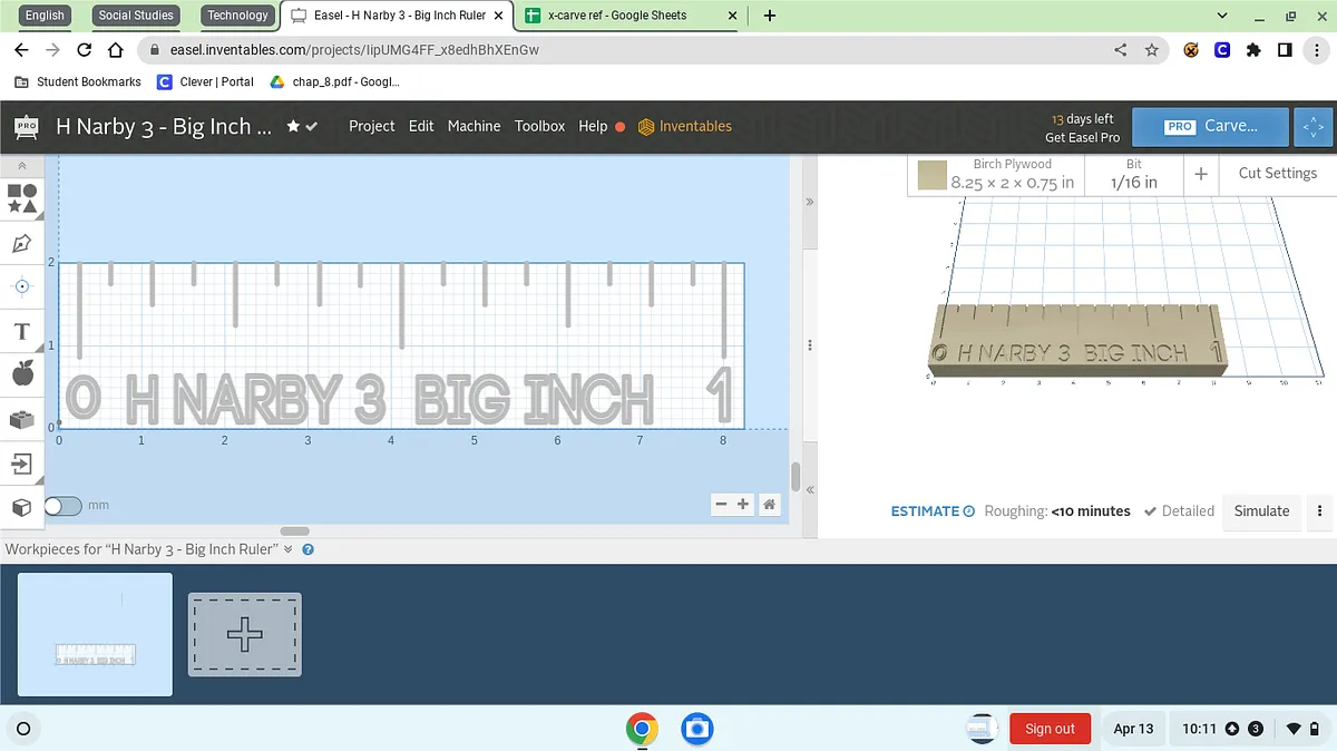 H Narby 3 - Big Inch Ruler - image 1