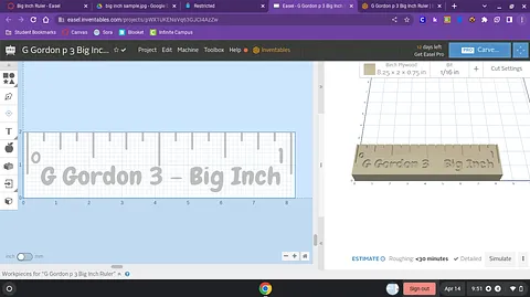 Copy of G Gordon p 3 Big Inch Ruler