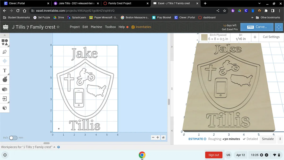 J Tillis 7 Family crest - image 1