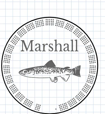 trout cribbage board - image 1