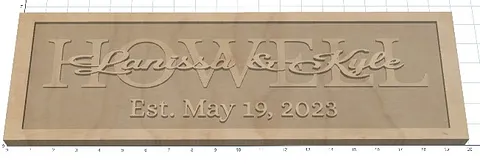 Wedding plaque