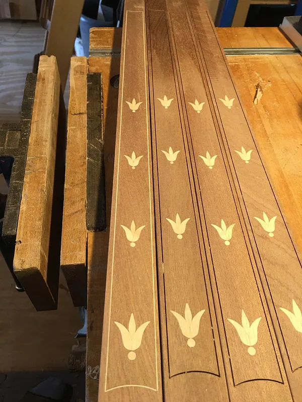 Sheraton Inlaid table leg - image 1
