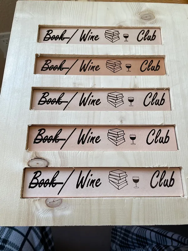 7 x 1.25 Leather Bookmark Jig for laser - image 3