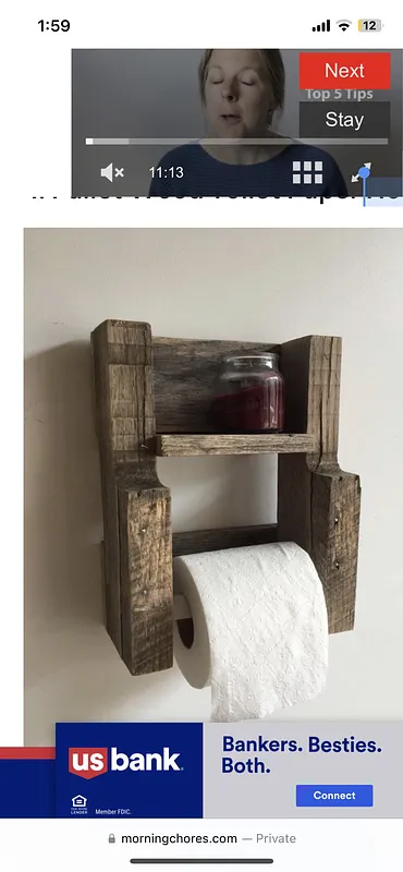 right side track for toilet paper - image 1