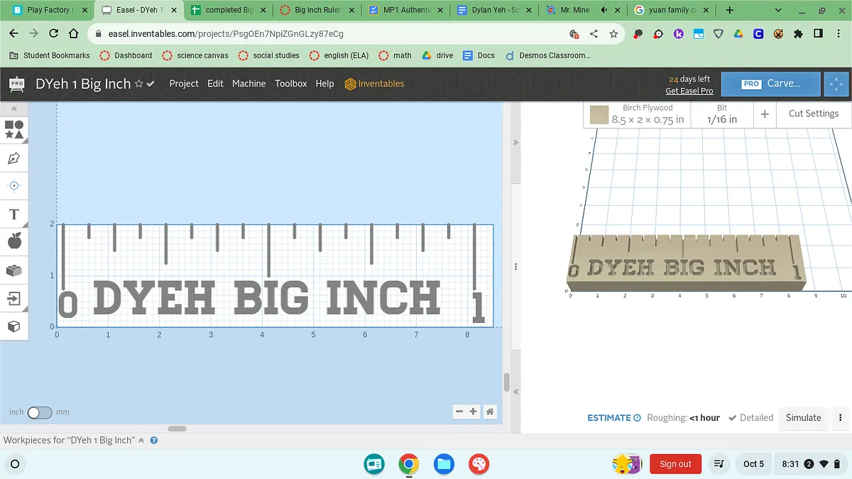 DYeh 1 Big Inch - image 1