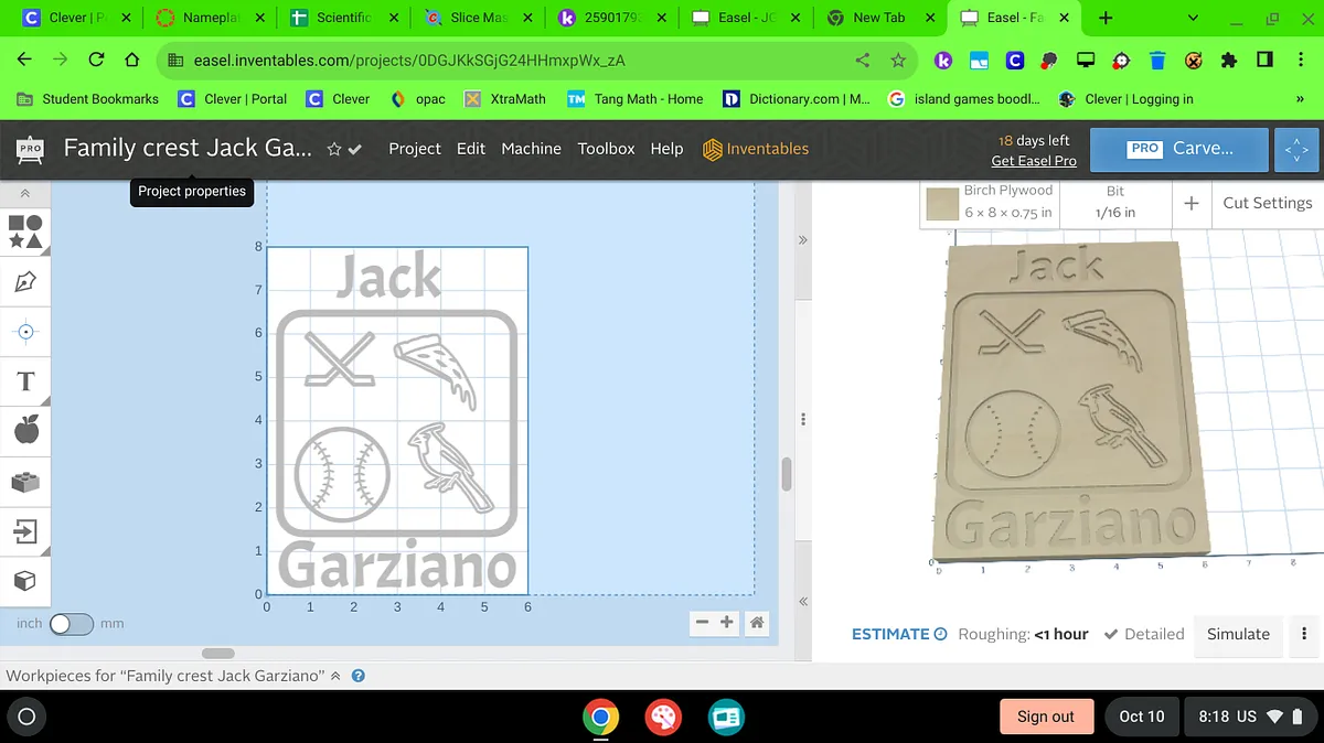 Family crest Jack Garziano - image 1