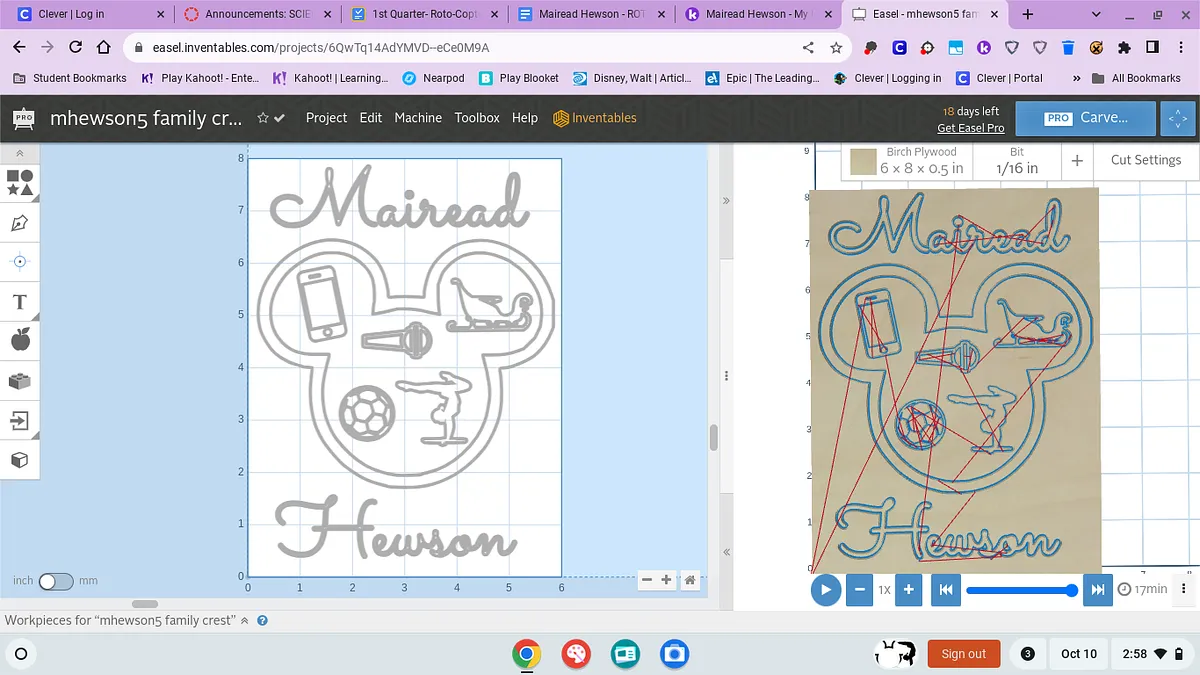 mhewson5 family crest - image 1