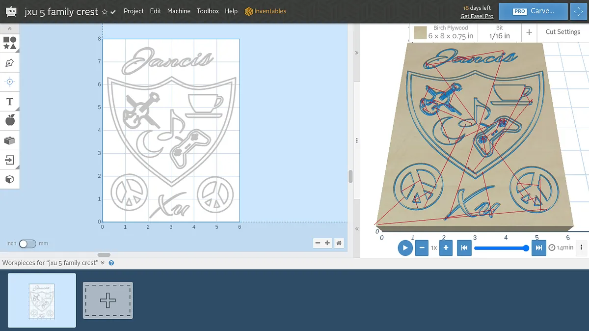 jxu 5 family crest - image 1