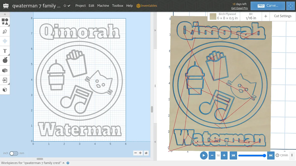 qwaterman 7 family crest - image 1