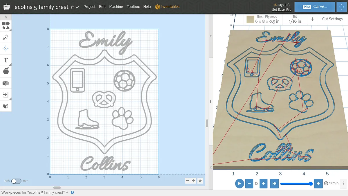 ecolins 5 family crest - image 1