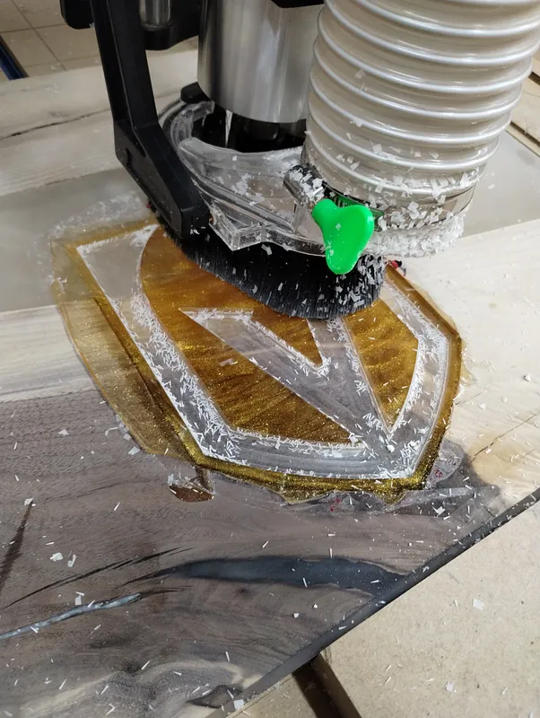 Vegas Golden Knights epoxy inlay - image 1