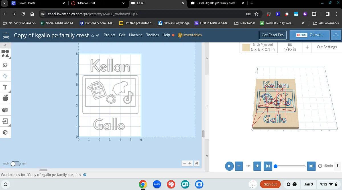 Copy of kgallo p2 family crest - image 1