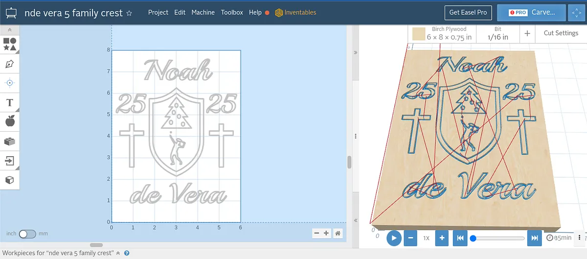 nde vera 5 family crest - image 1