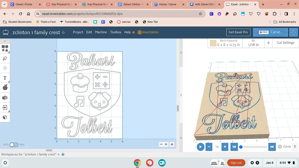 zclinton 1 family crest - image 1