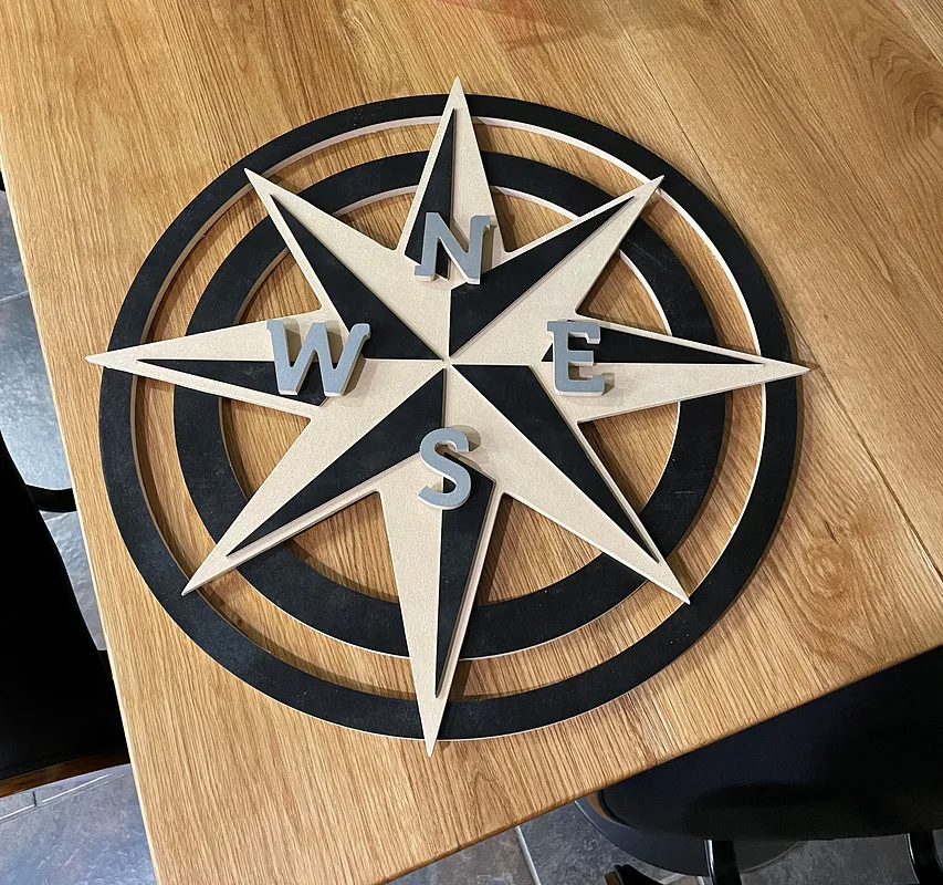 compass for bedroom wall - image 1