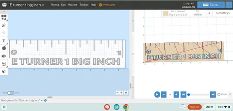 E turner 1 big inch