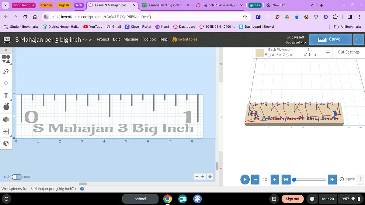 S Mahajan per 3 big inch - image 1