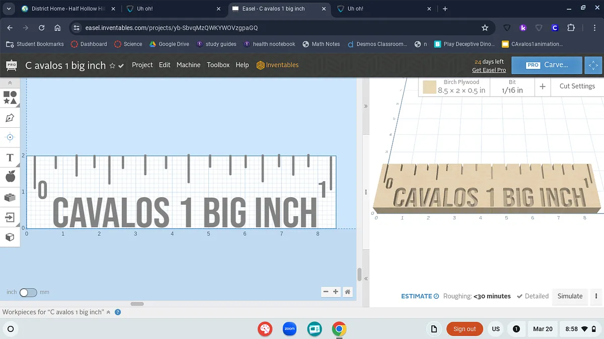 C avalos 1 big inch - image 1
