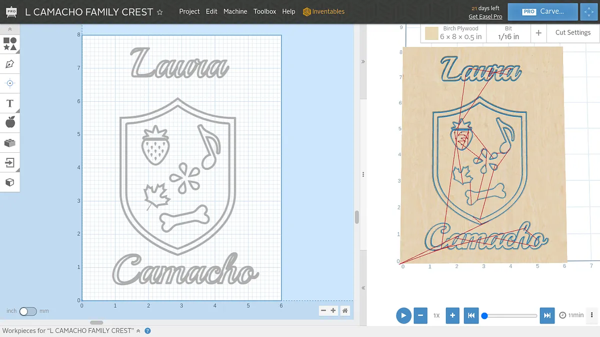 L CAMACHO FAMILY CREST - image 1