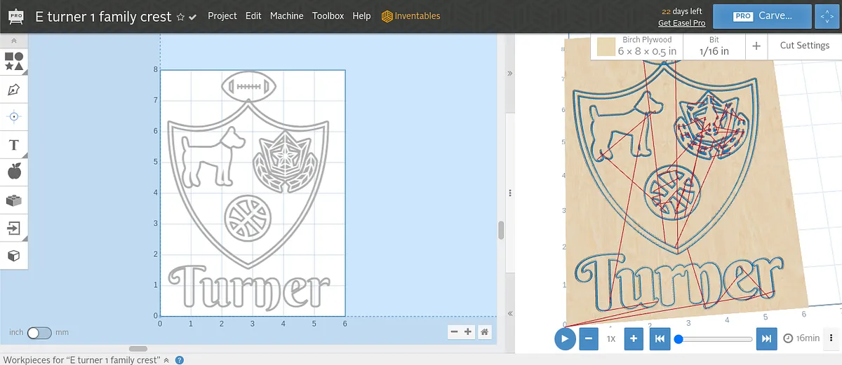 E turner 1 family crest - image 1