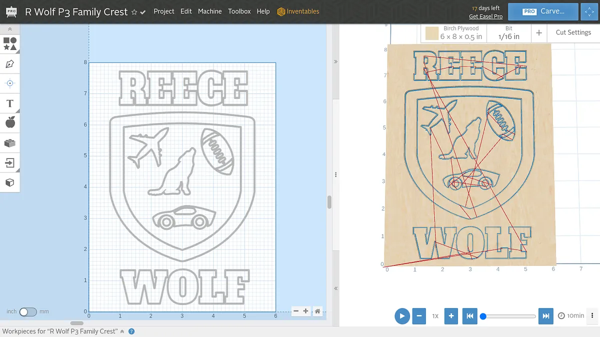 R Wolf P3 Family Crest - image 1