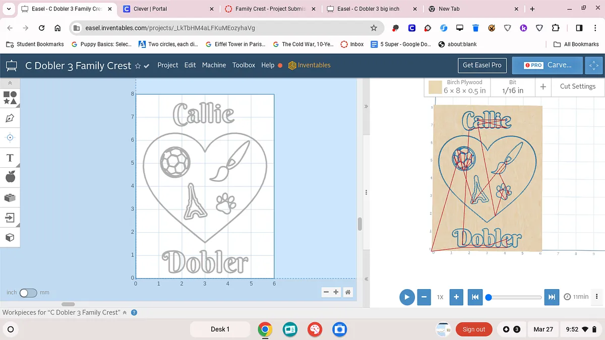 C Dobler 3 Family Crest - image 1