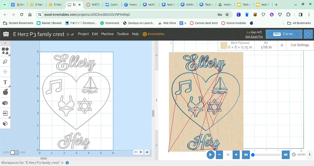 E Herz P3 family crest - image 1