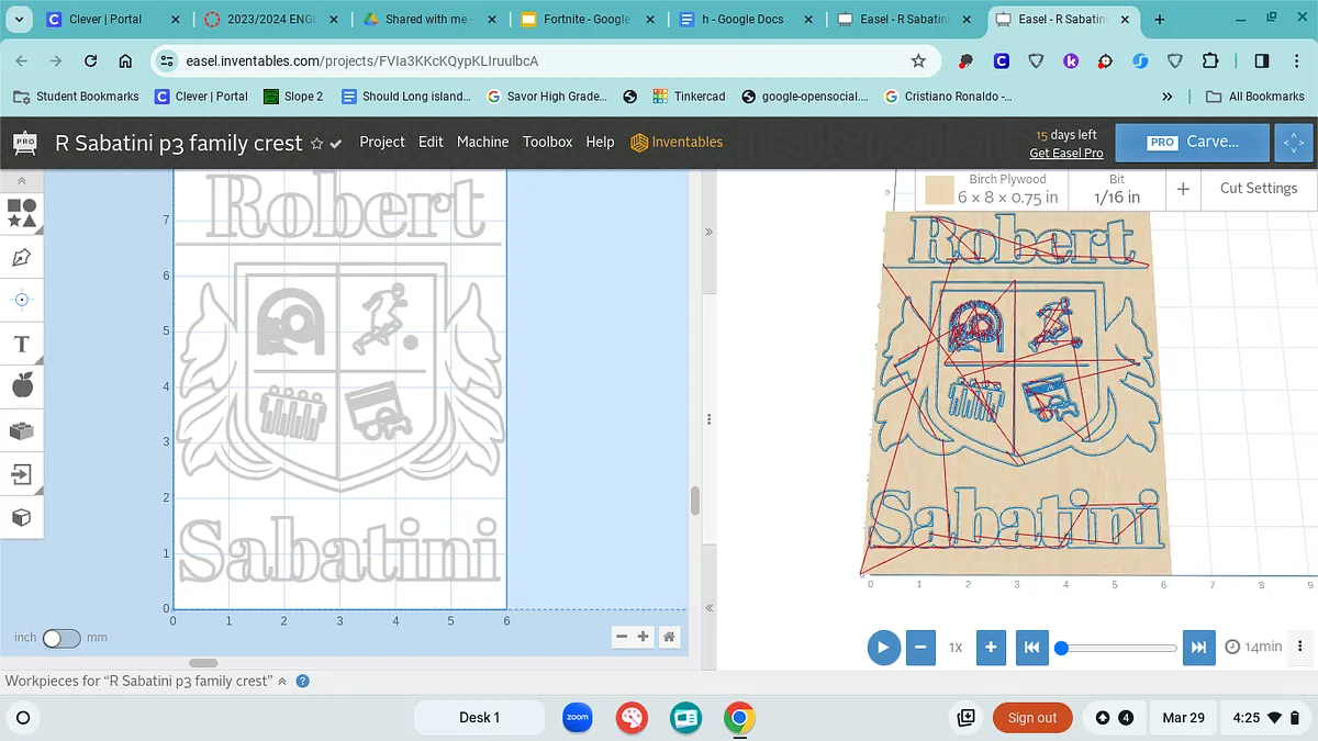 R Sabatini p3 family crest - image 1