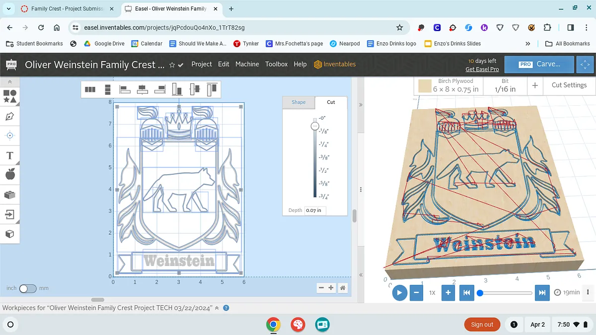 Oliver Weinstein Family Crest Project - image 1
