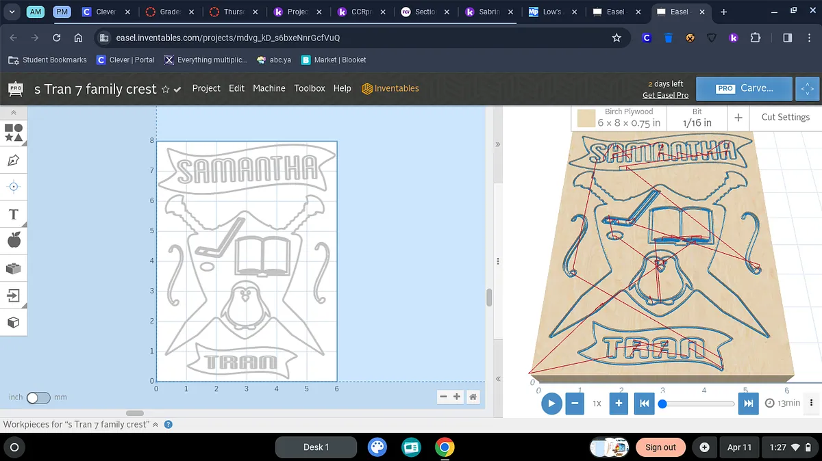 s Tran 7 family crest - image 1