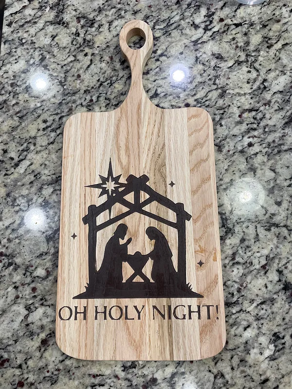 Decorative Cutting Board - Oh Holy Night! - image 1