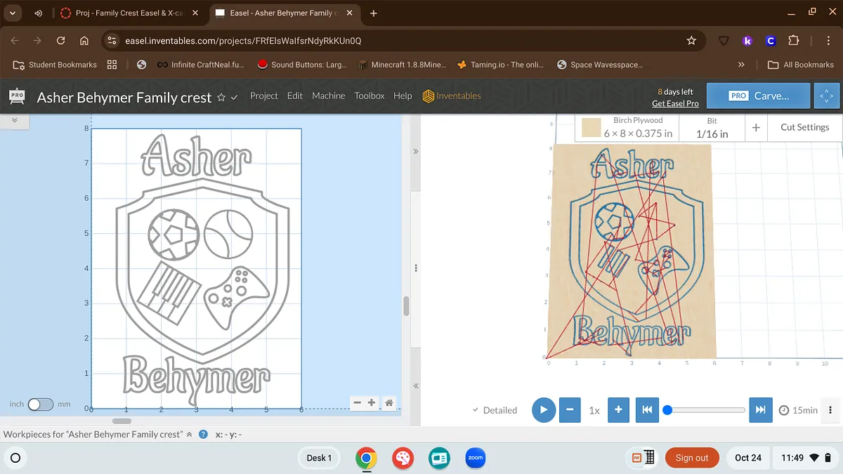 Asher Behymer Family crest - image 1