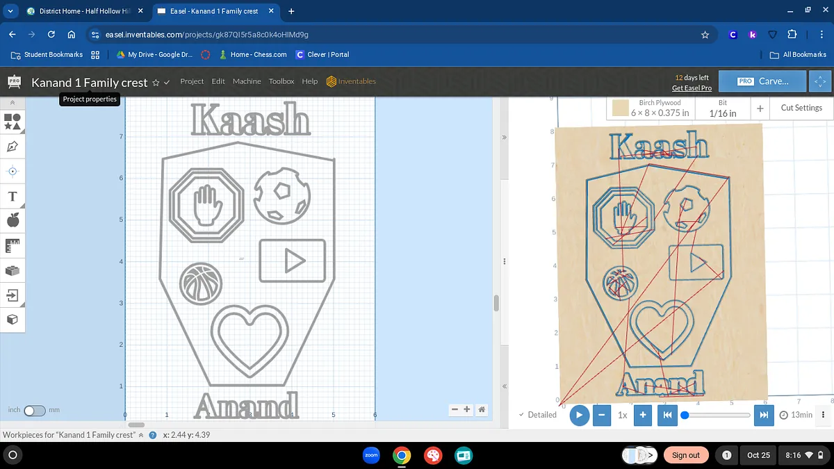Kanand 1 Family crest - image 1